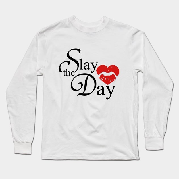 Slay the Day - Lips Long Sleeve T-Shirt by Stealth Grind